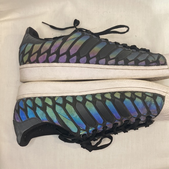 Adidas Zeno Superstar Iridescent Reflective Scale Sneakers Size 12 - Picture 8 of 15